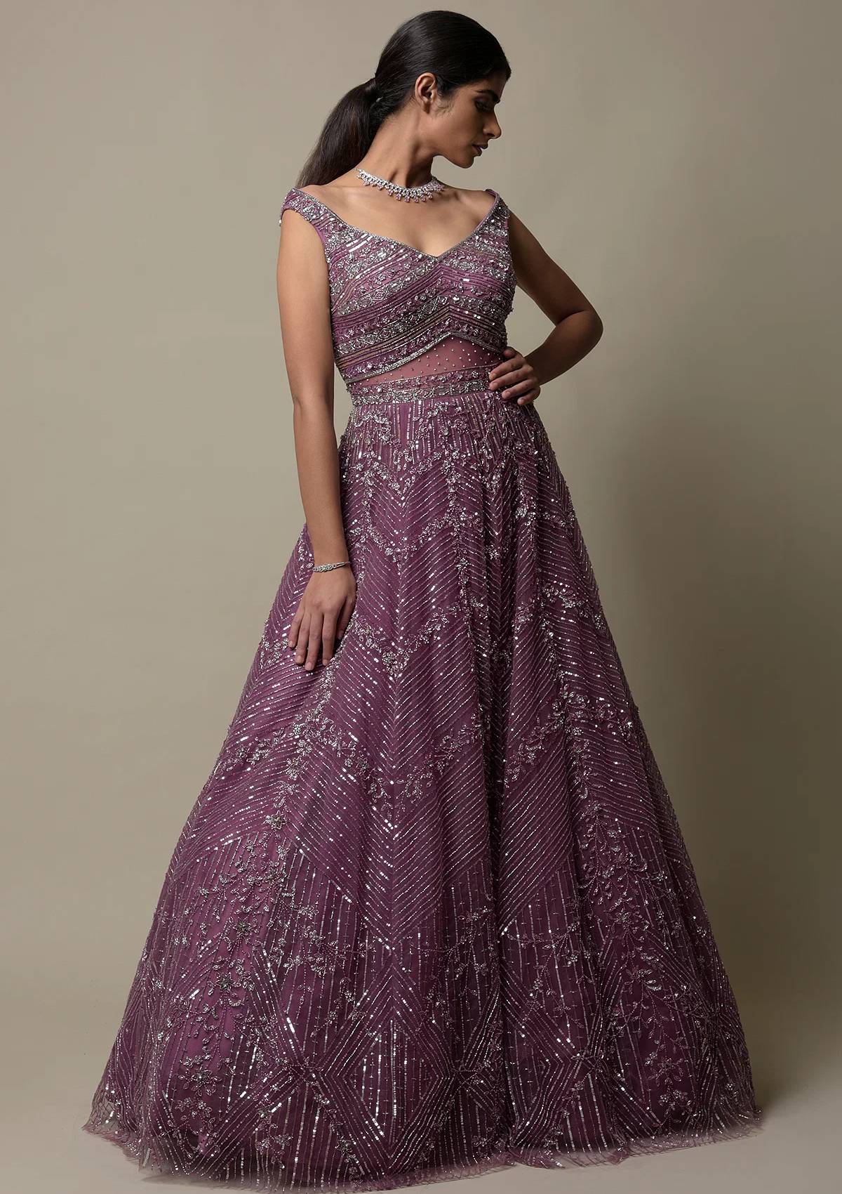 embroidered maxi dress black BAROQUE BLACK EMBROIDERED NET DRESS 3 PC – Emarlad Wear main image 0